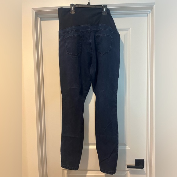 Thyme maternity dark blue slim fit stretch jeans (denim) size XXL, tall (long) - Picture 3 of 4